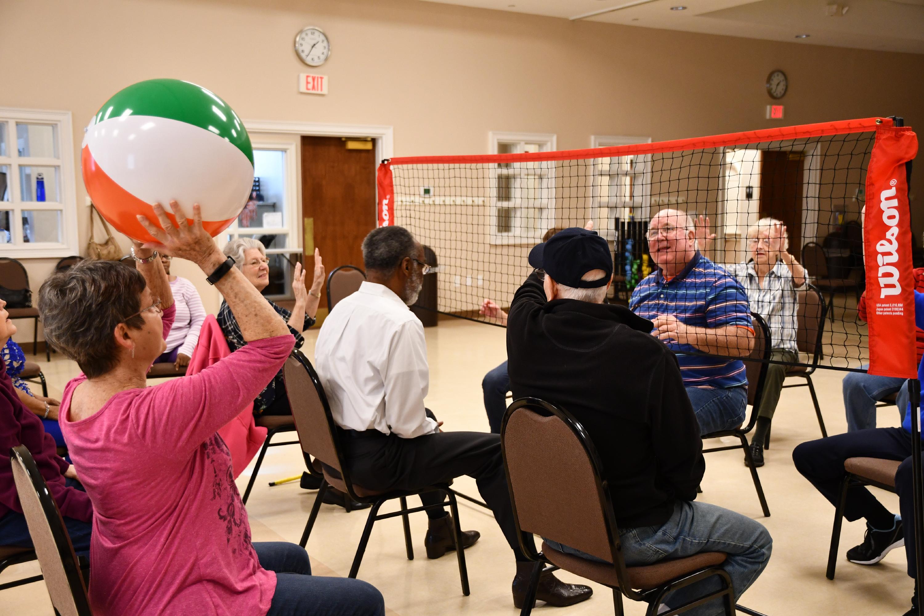 Chair Volleyball game